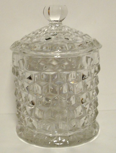 Fostoria AMERICAN Cookie Jar with Lid - 第 1/1 張圖片