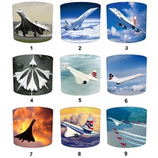 Concorde Airplane Aircraft Lampshades Matches Concorde Wallpaper Duvets Cushions