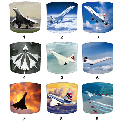 Concorde Flugzeug Aircraft Lampenschirme Deckenleuchten Tischlampenschirme Pendelleuchten
