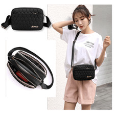 Crossbody Bag with Adjustable Strap and Zipper Small Shoulder Handbag for Travel