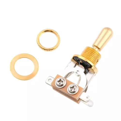 3-Way Toggle Switch w/Brass Tip Cap for Gibson Epiphone Les Paul Guitar