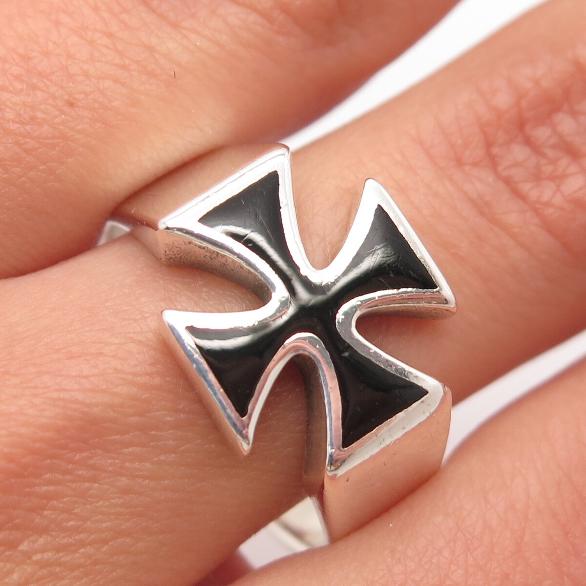 アクセサリー 80s-90s silver925 cross ring vintage Vintage Signed CW 925 Sterling Silver & Marcasite Flower