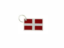 Keychain keyring embroidered patch double sided flag savoy savoia savoie