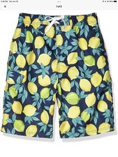 Kanu Surf Boy s Swim Trunks, Lemons, Navy, Small 8