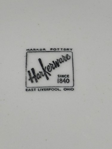 The Harkerware Pottery Round Platter with Handles - Picture 7 of 11