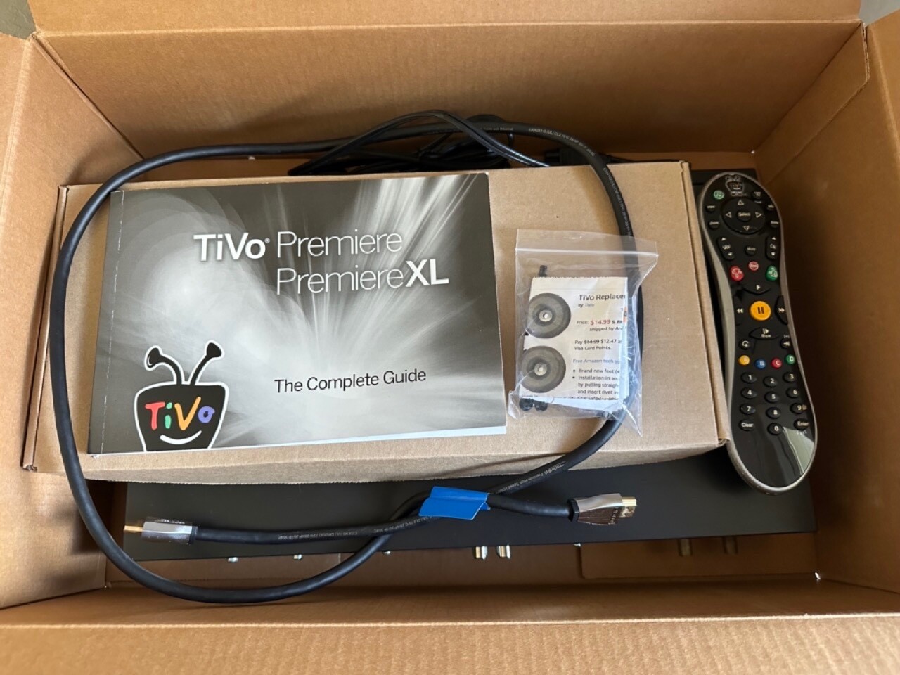 TiVo Premiere XL 1TB Series 4 TCD748000 + Remote + Lifetime Service + Extras eBay