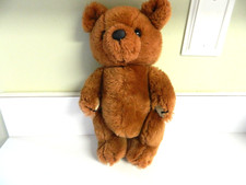 DAKIN Teddy Bear 1981 JOINTED BROWN 11" Vintage Stuffed Animal Toy READ