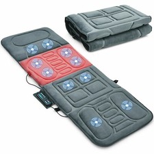 Gorelax Foldable Massage Mat Full Body Massager w/ Heat  10 Vibration Motors