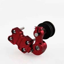 Portable Roller Tool Motorcycle Red Aluminum Adjuster Chain Tensioner Bolt On