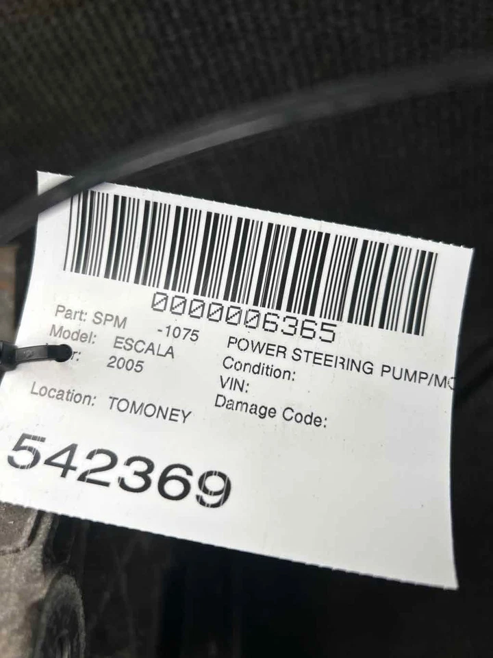 Fits 2003-2006 Cadillac Escalade, Power Steering Pump, OEM:15909831 - Image 3 of 3