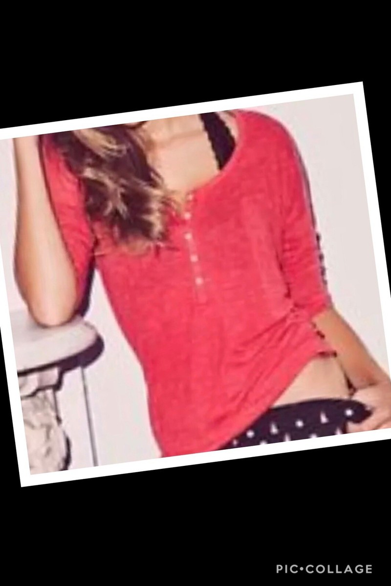 Pyjama The Dreamer Henley Victoria's Secret - Taille XS - Gris Charbon/rose - Neuf Avec étiquettes