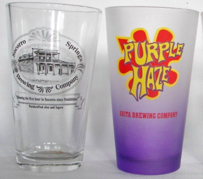 Mixed National Small Brewery beer pint glasses, pick any 6, your choice