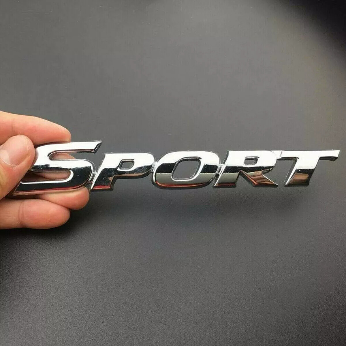 3D Metal Silver Sport Logo Emblem Badge Sticker Decal Car Exterior Accessories