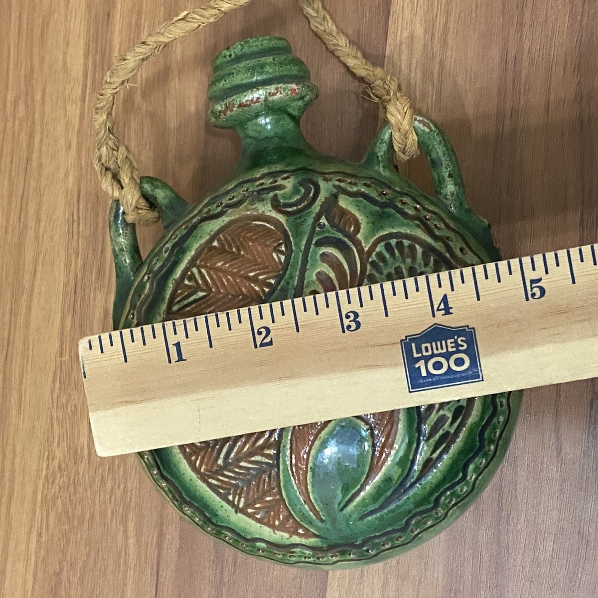 Ceramica De Espana TITO UBEDA Handmade Pottery Green Glazed 7