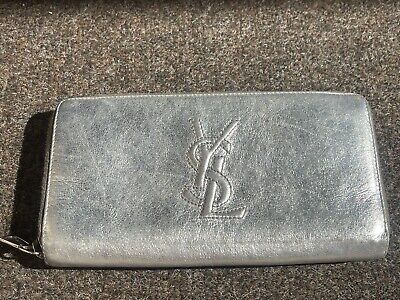 YSL Saint Laurent wallet Silver | eBay