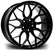 20" Riviera RF108 Alloy Wheels 5x120 WIDER REAR Black for VW Transporter T5 T6