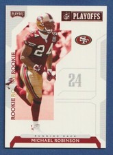 MICHAEL ROBINSON 2006 Playoff NFL Playoffs Red RC #117 Rookie SF 49ers Card NFL!. rookie card picture