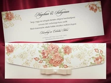 95/100 Floral Printable Wedding Invitation Kit w Decorated Mailing Envelope 5493