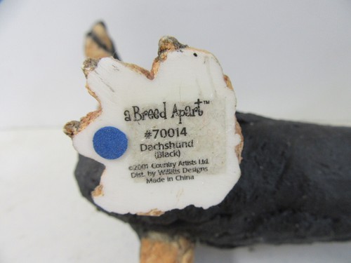 A Breed Apart Dachshund Dog Figurine Black Tan 70014 - Picture 5 of 6