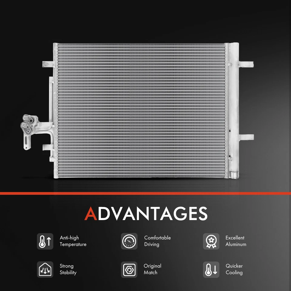 Radiator & AC Condenser Cooling Kit for Land Rover Range Rover Evoque 2012-2016 - Image 2 of 4