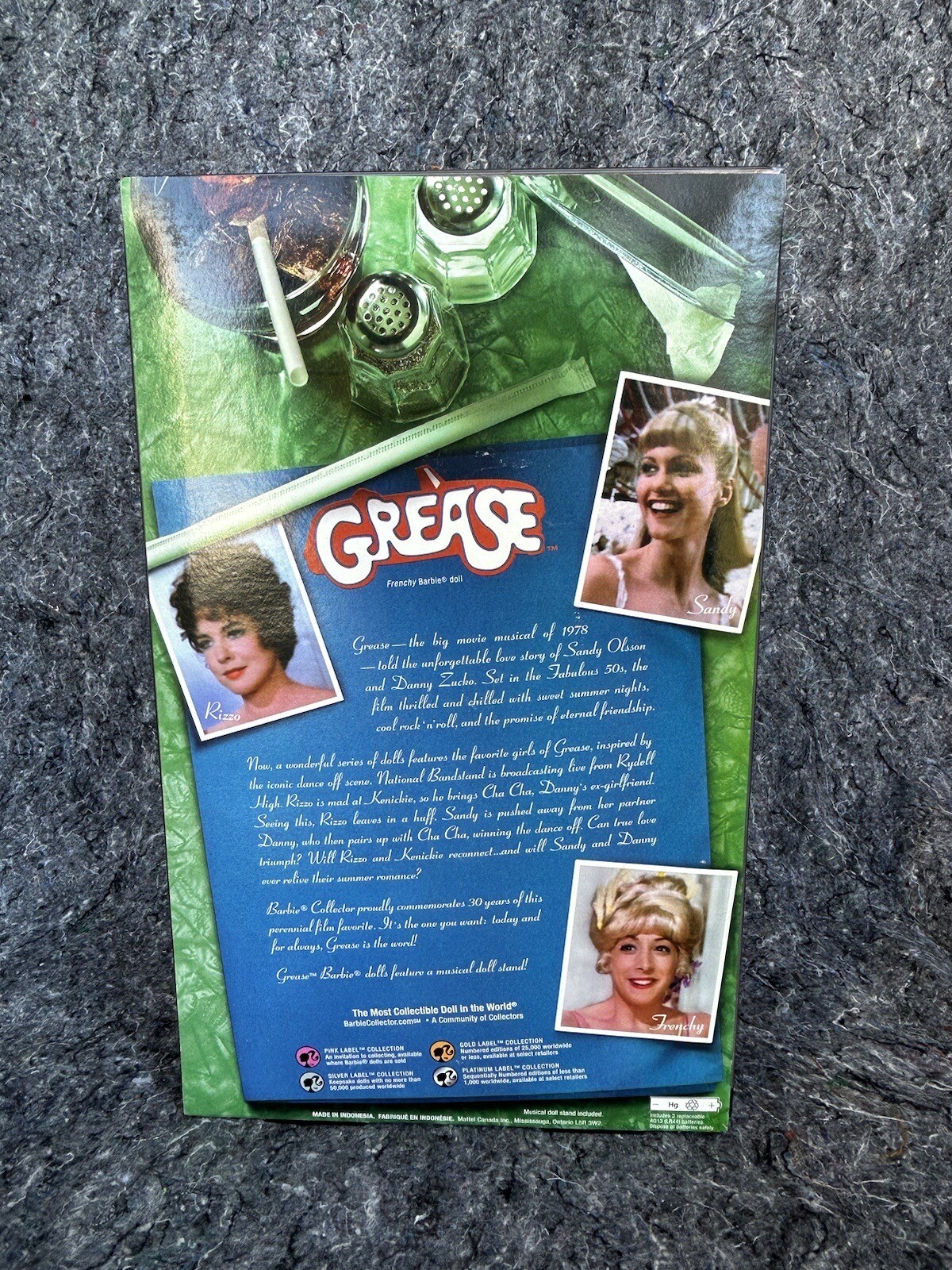 Grease Frenchy Doll with Musical Stand Dance Off 30th Anniversary NEW