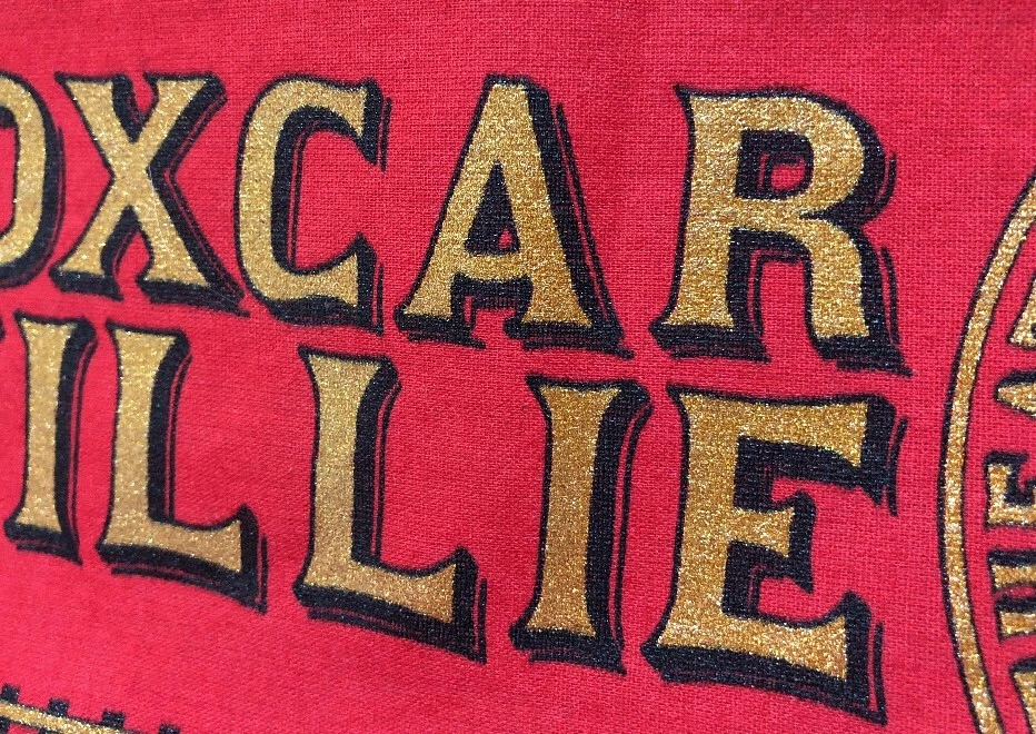 Pañuelo cuadrado de algodón rojo Boxcar Willie Theatre & Museum Brandson MO Foto 4 de 4