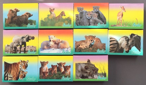 12 Boîtes D'allumettes Anciennes – Fosforera Española, Cire, Animaux, Vintage