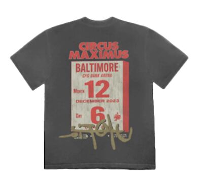 Travis Scott Cactus Jack Utopia Baltimore 2023 Tour-Large Brand New In Package