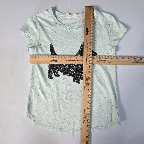 Gap Kids Girls XL/12 2pc Outfit Scottish Terrier Puppy Dog Shorts & Peppered Tee - Picture 5 of 14