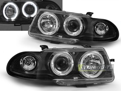 Ajovalot mallille for Opel ASTRA F 94-97 Angel Eyes Black LPOP04WL XINO US