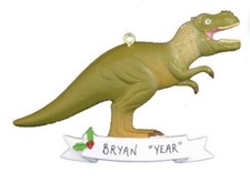 Personalized Dinosaur T-Rex Boy / Girl Christmas Ornament