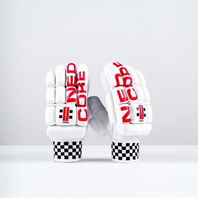 2025 grau Nicolls Cricket Neocore 500 weiß rot Schlaghandschuhe - kostenloser Versand
