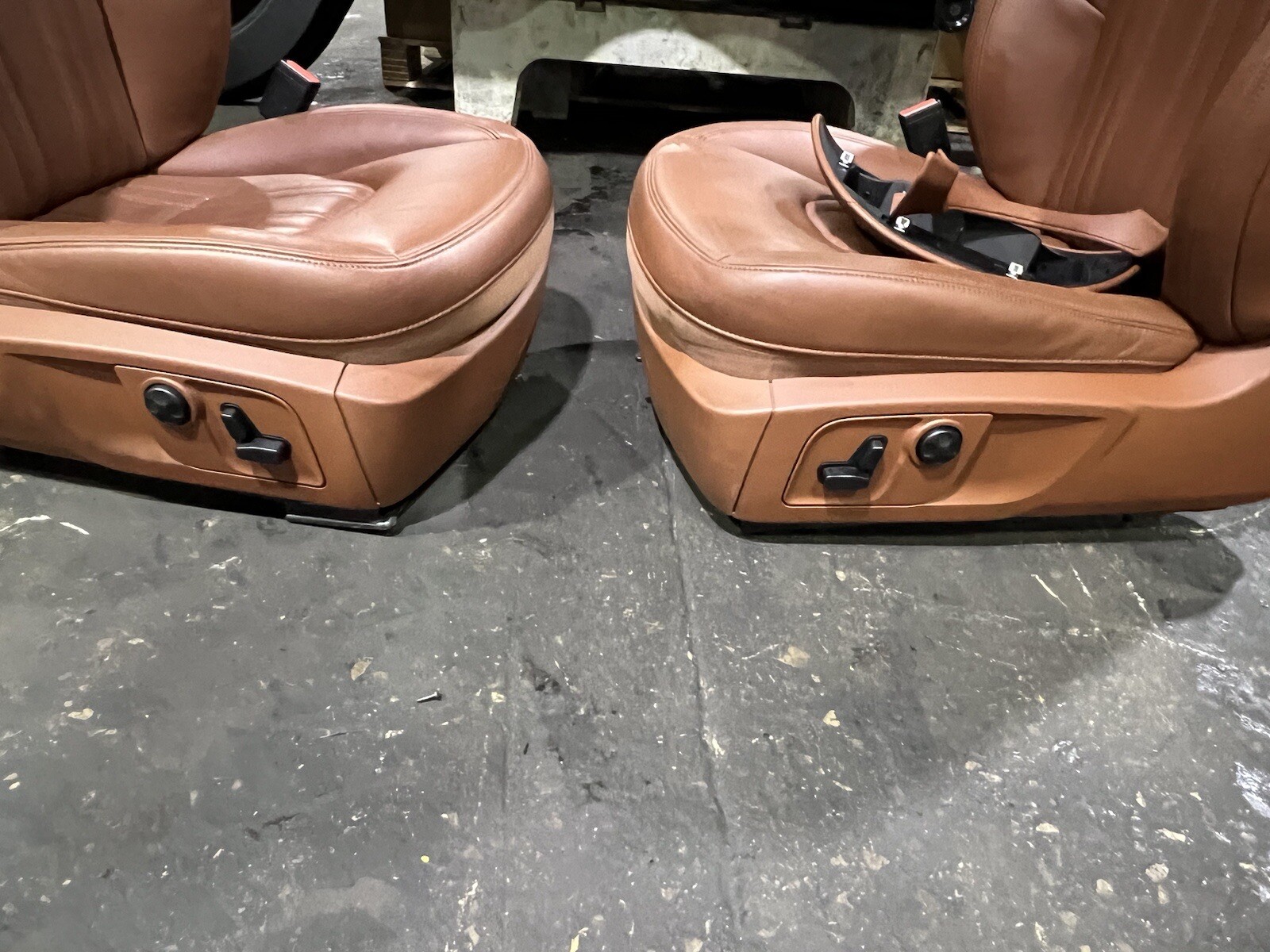 OEM 2014-2017 MASERATI GHIBLI SEAT SEATS HEADREST DOOR PANELS LEATHER BROWN