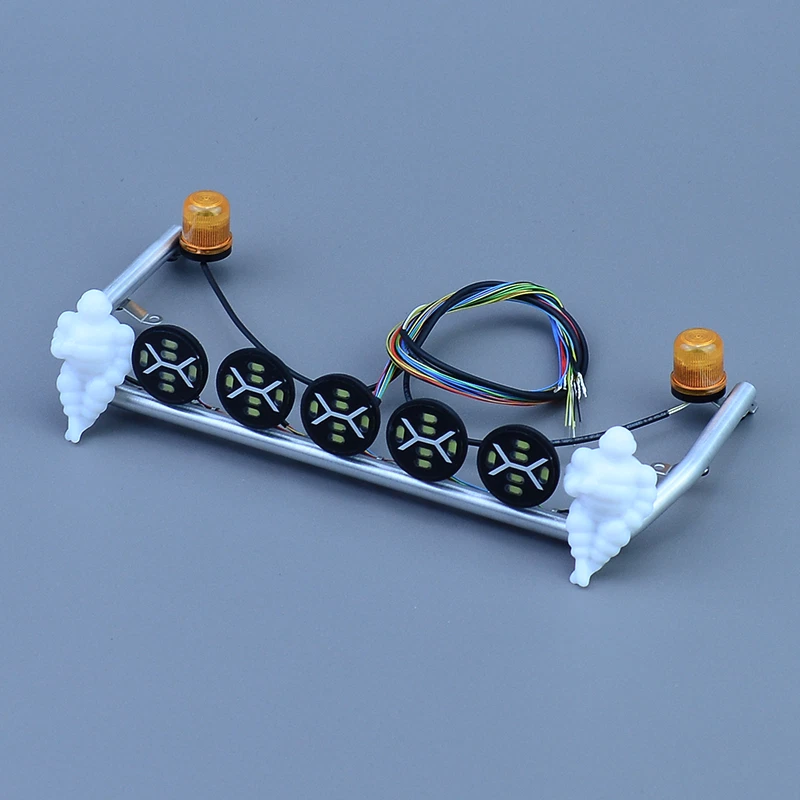 LED Roof Lights Rotating Lamp for 1/14 Tamiya RC Truck SCANIA 770S Volvo MAN Car - Image 2 of 4