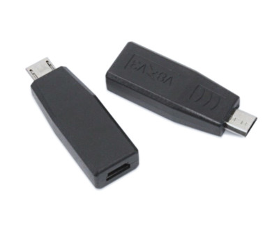 2 Lot Female Micro USB to Mini USB Converter Adapter for Cable Cord Conversion