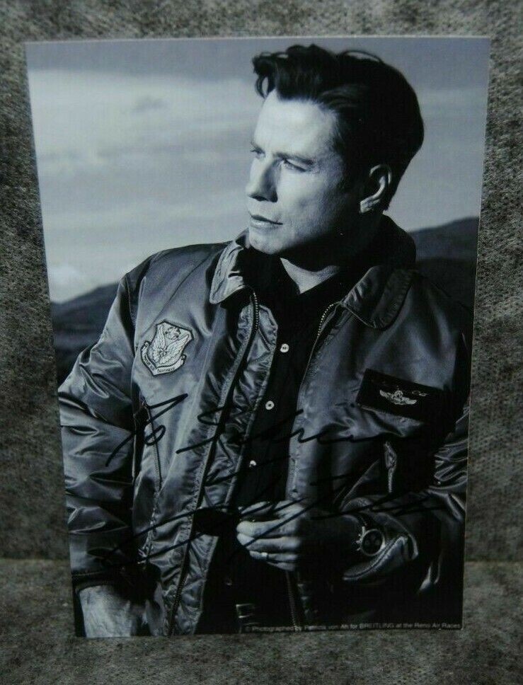 (M1) photo dédicace autographe autograph john travolta