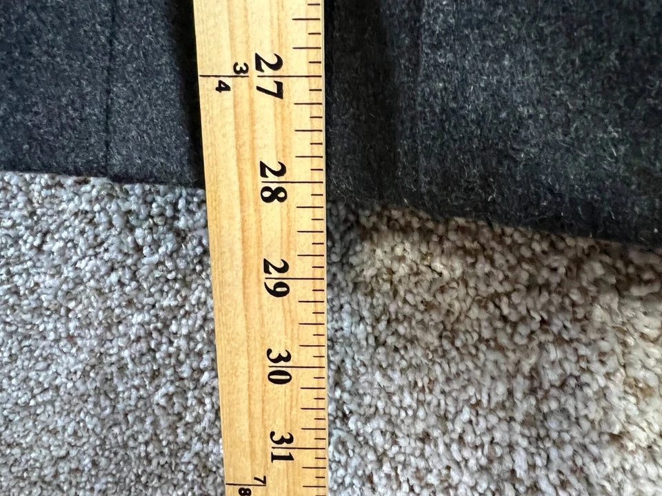 dELiA's Wool Blend Pea Coat Gray Double Breasted Winter Coat Women's Size M - Image 4 of 4