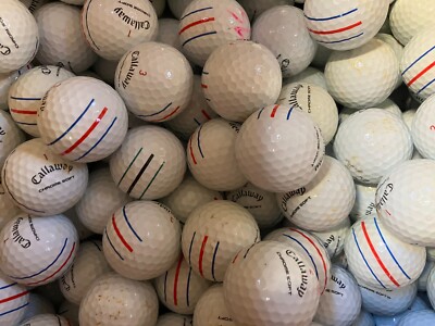 24 \ 48 Callaway CHROM WEICHE DREIFACHBAHN B-KLASSE LAKE GOLFBÄLLE KOSTENLOSER VERSAND