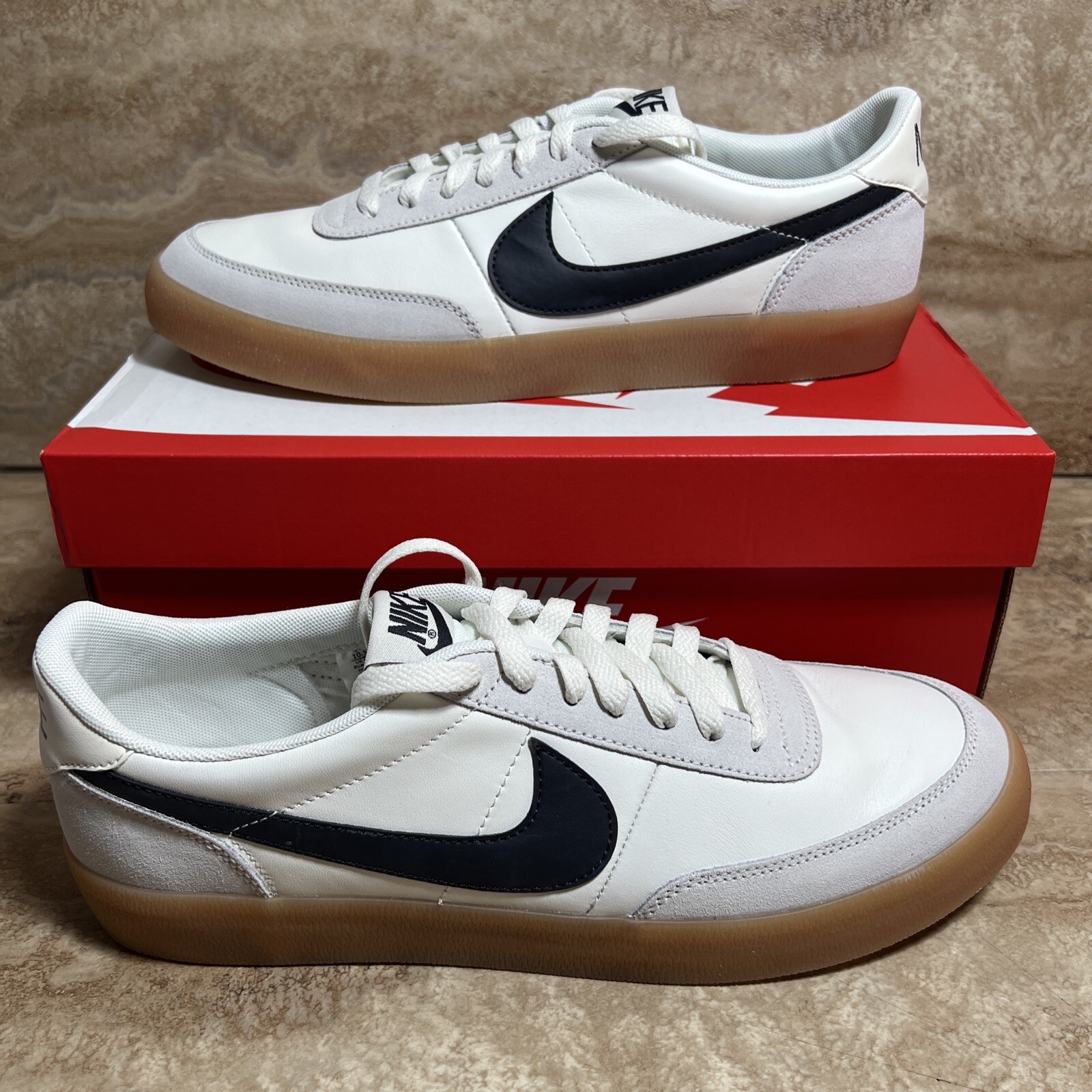 Nike Killshot 2 Leather Shoes Sail Oil Grey Gum Yellow Mens Size 8-14