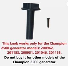 Champion Inverter Generator 2500  Watt Knob Switch Run Choke 3D printed part
