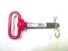 (1) 3/8" x 4" Hitch Pin Heavy Duty Double HH 00103 H38-4 Red Handle MADE IN USA.