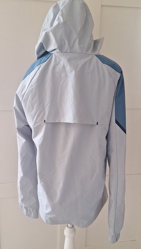 Castore Ladies Coat Jacket Rain Mac Waterproof Grey Blue Size S 10/12 BNWT - Picture 6 of 9