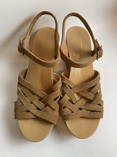 UGG 'Uma' Suede Cork Wedge Sandals 