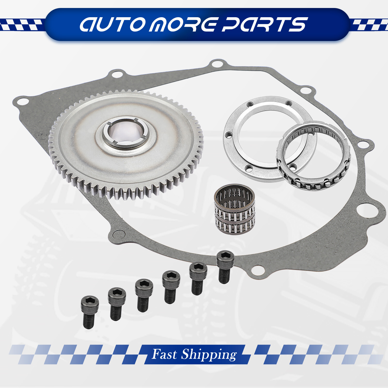 Starter Clutch Gear w/Gasket Flywheel Puller Kit For Yamaha Warrior