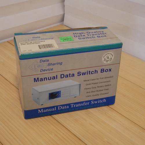 NOS Vintage 8 Pin Serial Mini Din 8 AB Data Rotary Switchbox Macintosh DW-MD82 - Picture 5 of 10