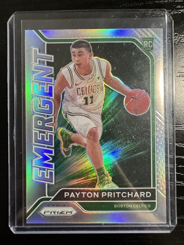 2020-21 Panini Prizm - Emergent Silver Prizm #18 Payton Pritchard (RC)