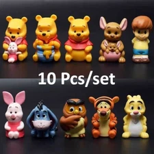 10Pcs/Set Anime Cartoon Winnie The Pooh Action Figure Toy Pooh Bear Tigger Eeyor