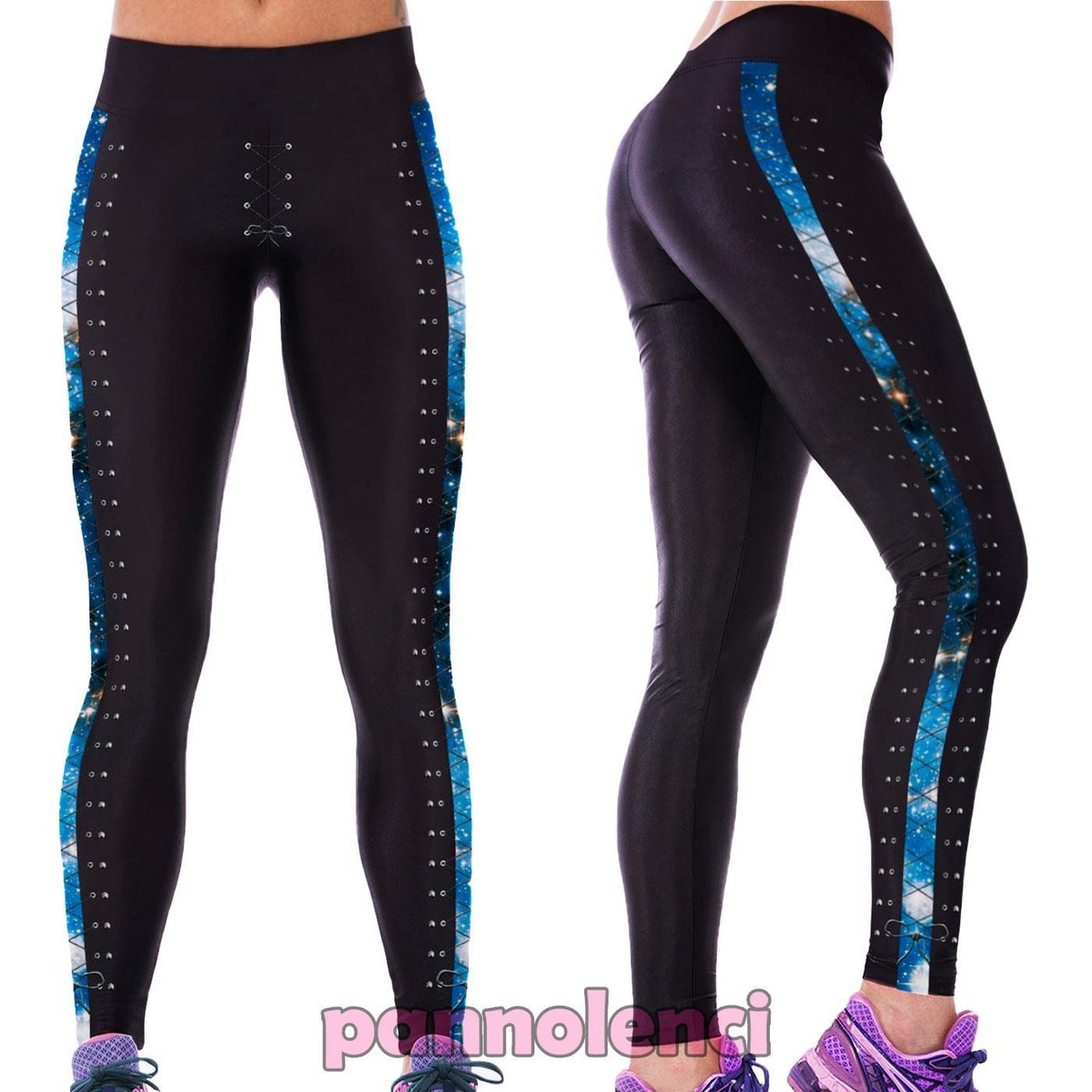 PRS Leggins Termici Senza Cuciture Per Donna – Traspiranti, Modellanti, Con Fascia Elasticizzata In Vita, Per Yoga, Fitness, Corsa E Palestra (Nero-Fucsia, M/L)