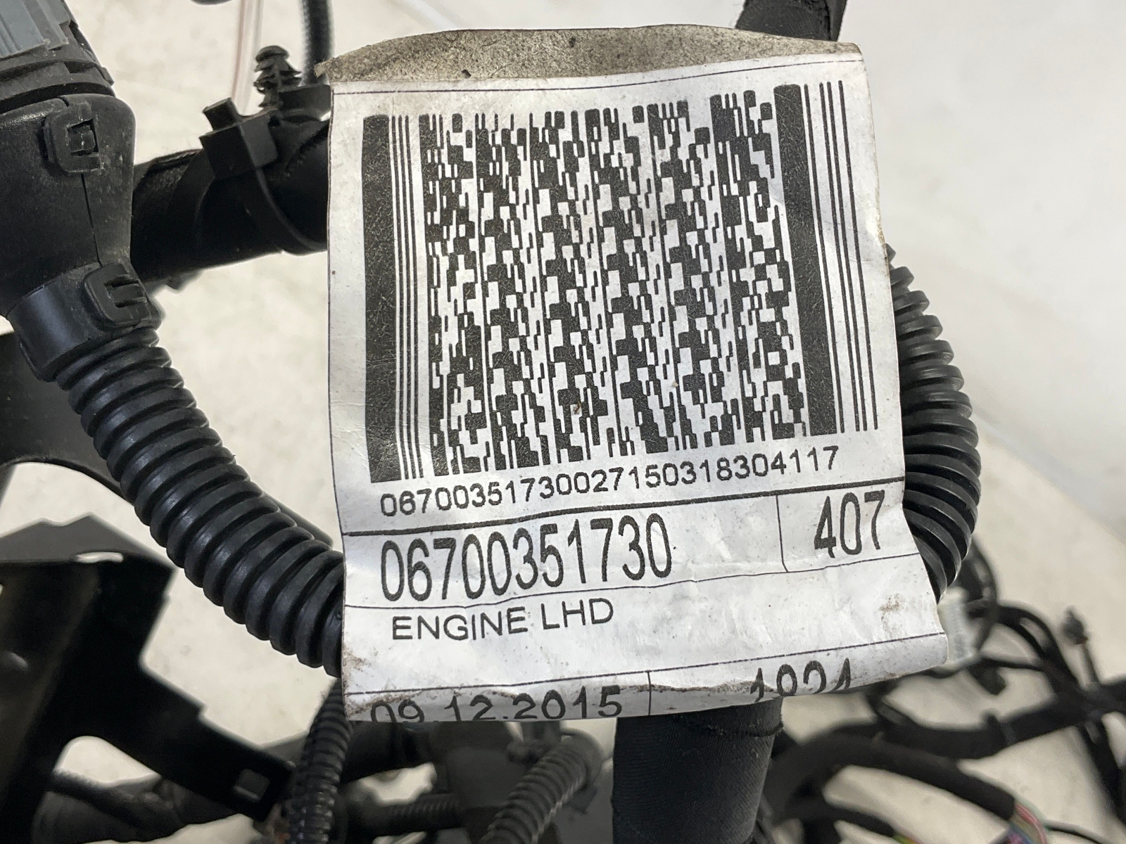 17-20 MASERATI Levante 3.0L Engine Bay Wiring Harness OEM