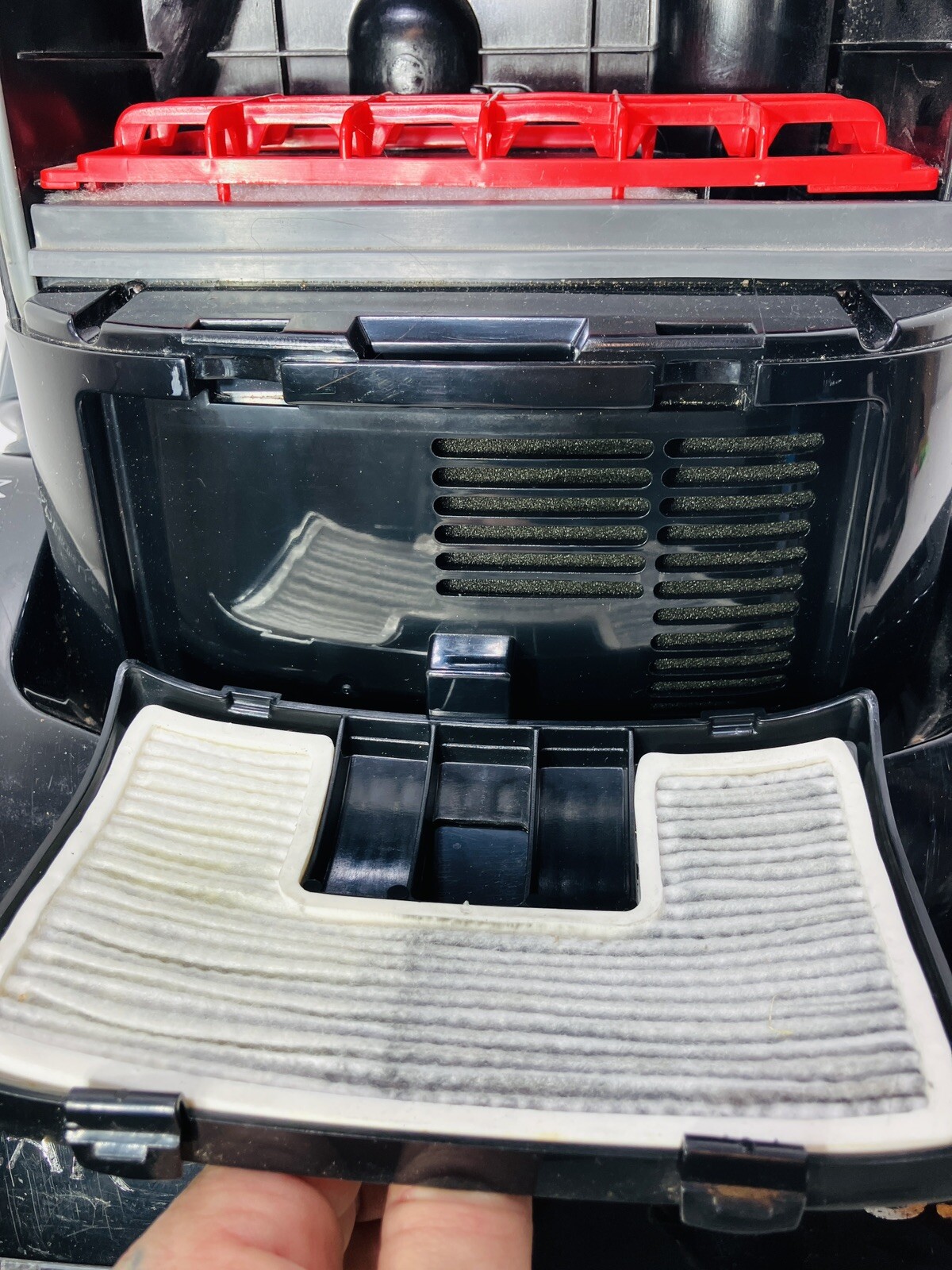 Rare Black Riccar 8955 All Floor Upright Vacuum Cleaner W/ Attachments